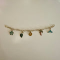 Gold 5 Charm Bracelet