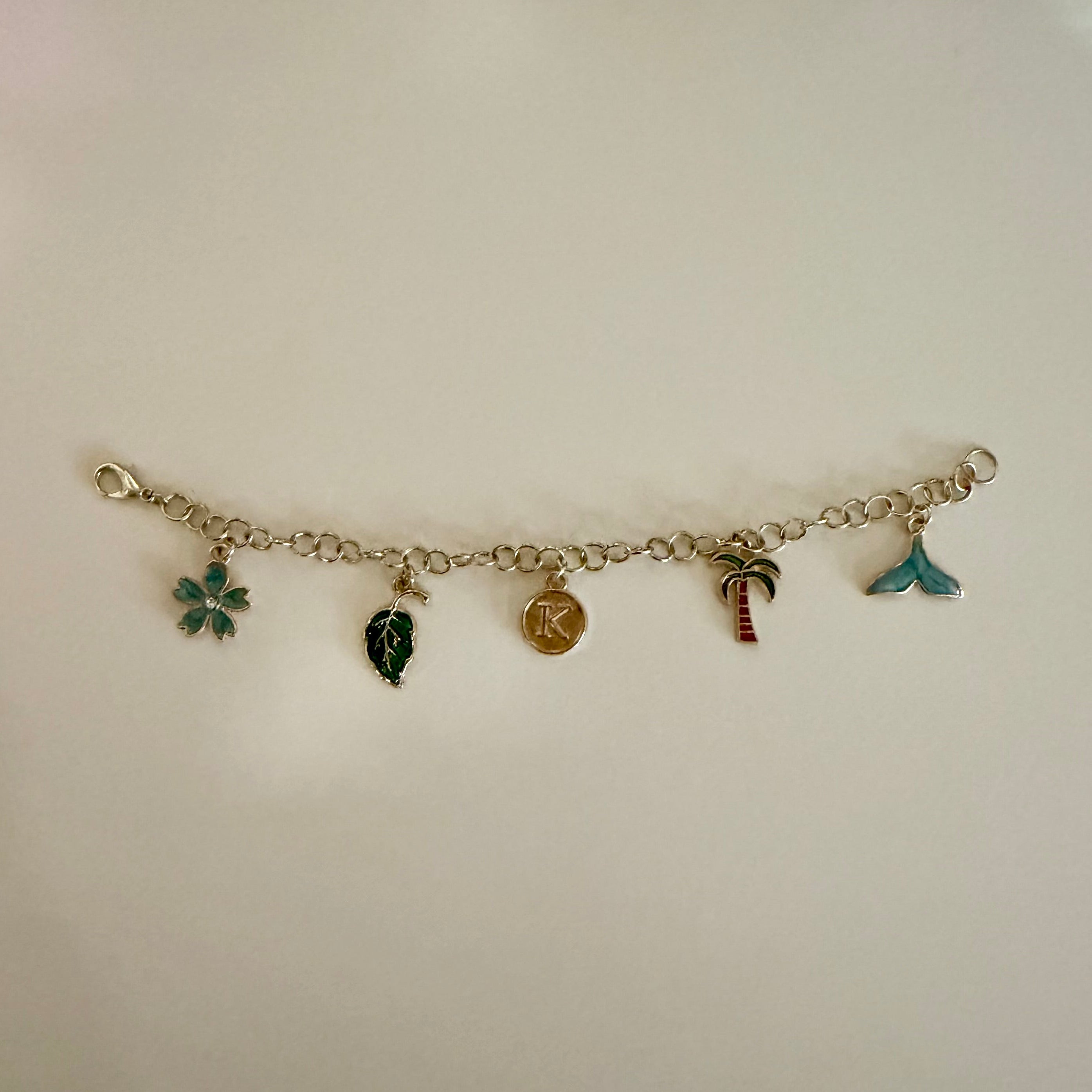 Gold 5 Charm Bracelet