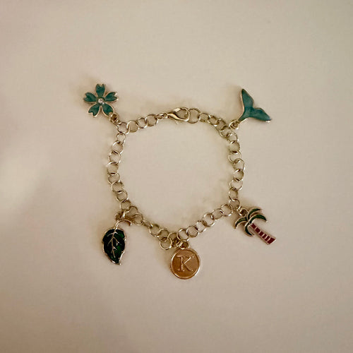 Gold 5 Charm Bracelet