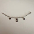 Silver 3 Charm Bracelet